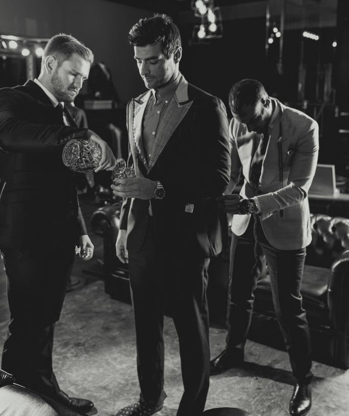Mo Adass fitting Liverpool Football Club players in Signature Bespoke tailoring